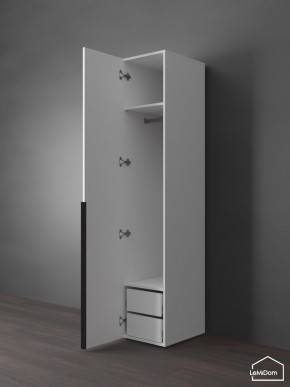 Шкаф Linnea MHR-1-3 2050х400х510 (Белый-М 11.1.2) в Заводоуковске - zavodoukovsk.ok-mebel.com | фото 5