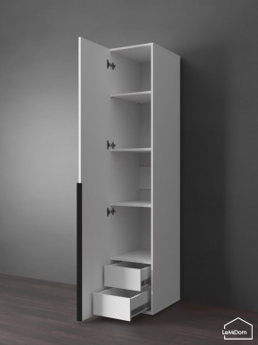 Шкаф Linnea MHR-1-3 2050х400х510 (Белый-М 11.1.2) в Заводоуковске - zavodoukovsk.ok-mebel.com | фото 6