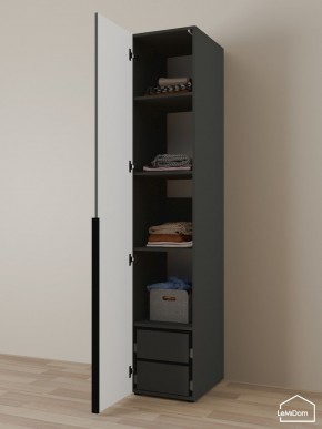 Шкаф Linnea MHR-1-4 2050х400х510 (Графит-М 11.1.25) в Заводоуковске - zavodoukovsk.ok-mebel.com | фото 5