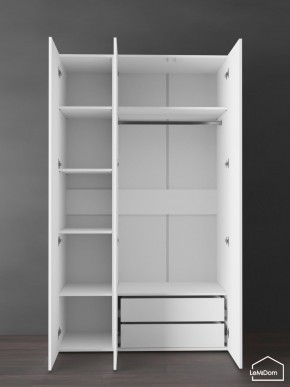 Шкаф Linnea MHR-3PO-2 2050х1200х510 (Белый-М 11.1.2) в Заводоуковске - zavodoukovsk.ok-mebel.com | фото 6