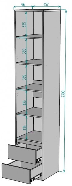 Шкаф Мальта H166 в Заводоуковске - zavodoukovsk.ok-mebel.com | фото 2