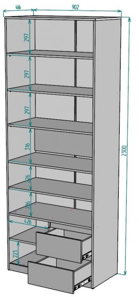 Шкаф Мальта H198 в Заводоуковске - zavodoukovsk.ok-mebel.com | фото 2