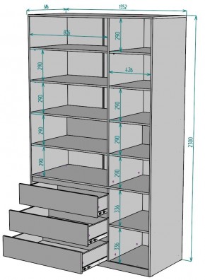 Шкаф Мальта H211 в Заводоуковске - zavodoukovsk.ok-mebel.com | фото 2