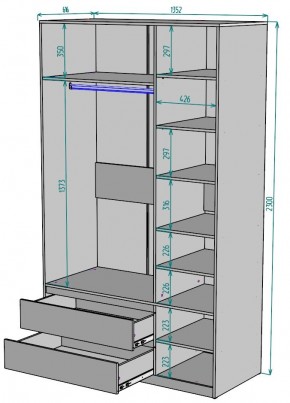 Шкаф Мальта H217 в Заводоуковске - zavodoukovsk.ok-mebel.com | фото 2