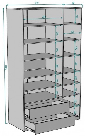 Шкаф Мальта H219 в Заводоуковске - zavodoukovsk.ok-mebel.com | фото 2