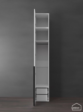 Шкаф с антресолью Linnea MHR-1A-3 2450х400х510 (Белый-М 11.1.1) в Заводоуковске - zavodoukovsk.ok-mebel.com | фото 5