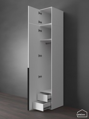 Шкаф с антресолью Linnea MHR-1A-3 2450х400х510 (Белый-М 11.1.1) в Заводоуковске - zavodoukovsk.ok-mebel.com | фото 6