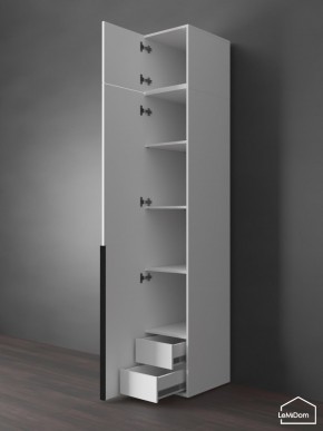 Шкаф с антресолью Linnea MHR-1A-4 2450х400х510 (Белый-М 11.1.2) в Заводоуковске - zavodoukovsk.ok-mebel.com | фото 5