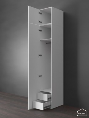 Шкаф с антресолью Linnea MHR-1POA-3 2450х400х510 (Белый-М 11.1.2) в Заводоуковске - zavodoukovsk.ok-mebel.com | фото 6