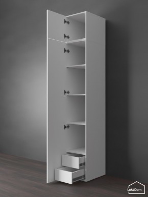 Шкаф с антресолью Linnea MHR-1POA-4 2450х400х510 (Белый-М 11.1.2) в Заводоуковске - zavodoukovsk.ok-mebel.com | фото 5