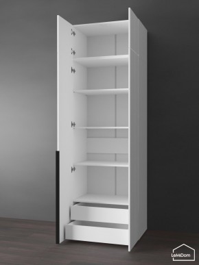 Шкаф с антресолью Linnea MHR-2A-4 2450х800х510 (Белый-М 11.1.1) в Заводоуковске - zavodoukovsk.ok-mebel.com | фото 5