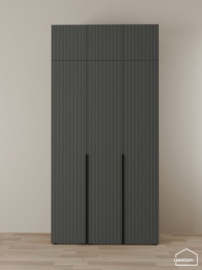Шкаф с антресолью Linnea MHR-3A-1 2450х1200х510 (Графит-М 11.1.25) в Заводоуковске - zavodoukovsk.ok-mebel.com | фото