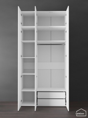 Шкаф с антресолью Linnea MHR-3POA-2 2450х1200х510 (Белый-М 11.1.2) в Заводоуковске - zavodoukovsk.ok-mebel.com | фото 6