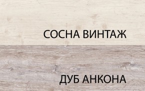 Шкаф с витриной 1V1D1S, MONAKO, цвет Сосна винтаж/дуб анкона в Заводоуковске - zavodoukovsk.ok-mebel.com | фото 3