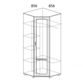Шкаф угловой №243 Белла в Заводоуковске - zavodoukovsk.ok-mebel.com | фото 2