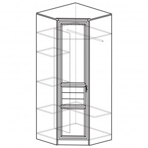 Шкаф угловой 50 Лира Нортон светлый (угол 854х854) в Заводоуковске - zavodoukovsk.ok-mebel.com | фото 2