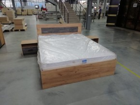 МСП-1 Кровать двойная универсальная 1600 с основанием (Дуб золотой/Камень темный) в Заводоуковске - zavodoukovsk.ok-mebel.com | фото 8