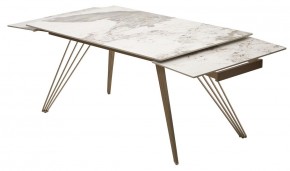 Стол ACERRA NEW 160 GLOSS LUXURY PANDORA SOLID CERAMIC/ каркас цвета шампань, ®DISAUR в Заводоуковске - zavodoukovsk.ok-mebel.com | фото 6