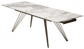 Стол ACERRA NEW 160 GLOSS LUXURY PANDORA SOLID CERAMIC/ каркас цвета шампань, ®DISAUR в Заводоуковске - zavodoukovsk.ok-mebel.com | фото 7