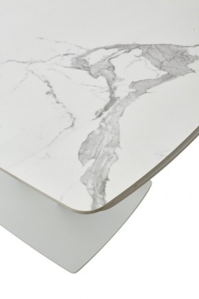 Стол ALATRI 120 GLOSS STATUARIO WHITE SOLID CERAMIC / WHITE, ®DISAUR в Заводоуковске - zavodoukovsk.ok-mebel.com | фото 10