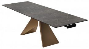 Стол ALES 180 BLACK GRAVE SOLID CERAMIC, керамика / бронзовый, ®DISAUR в Заводоуковске - zavodoukovsk.ok-mebel.com | фото 7