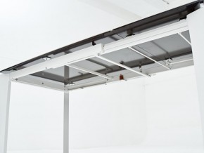 Стол CORNER 120 HIGH GLOSS STATUARIO керамика, стекло/ белый каркас, ®DISAUR в Заводоуковске - zavodoukovsk.ok-mebel.com | фото 7