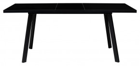 Стол ФИН 120 Черный, стекло/ Черный каркас М-City в Заводоуковске - zavodoukovsk.ok-mebel.com | фото 1