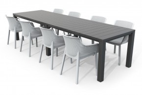 Стол раскладной Джули (Julie Double table 2 configurations) Графит в Заводоуковске - zavodoukovsk.ok-mebel.com | фото 7
