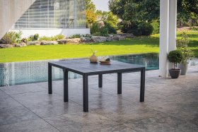 Стол раскладной Джули (Julie Double table 2 configurations) Графит в Заводоуковске - zavodoukovsk.ok-mebel.com | фото 2