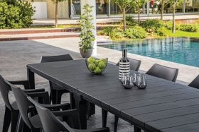 Стол раскладной Джули (Julie Double table 2 configurations) Графит в Заводоуковске - zavodoukovsk.ok-mebel.com | фото 8