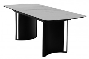 Стол RASMUS 160 TL-45 Белый мрамор, испанская керамика / черный каркас, ®DISAUR в Заводоуковске - zavodoukovsk.ok-mebel.com | фото 4
