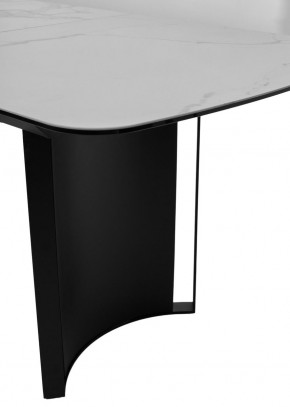 Стол RASMUS 160 TL-45 Белый мрамор, испанская керамика / черный каркас, ®DISAUR в Заводоуковске - zavodoukovsk.ok-mebel.com | фото 7