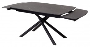 Стол RIVOLI 140 MATT BLACK MARBLE SOLID CERAMIC / BLACK, ®DISAUR в Заводоуковске - zavodoukovsk.ok-mebel.com | фото 6