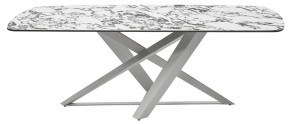 Стол VICENZA 220 BULGARI WHITE, керамика / белый, ®DISAUR в Заводоуковске - zavodoukovsk.ok-mebel.com | фото 8