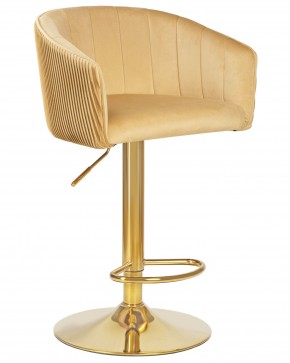 Стул барный DOBRIN DARCY GOLD, песочный велюр (1922-3) в Заводоуковске - zavodoukovsk.ok-mebel.com | фото