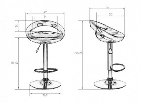 Стул барный DOBRIN DISCO LM-1010 (белый) в Заводоуковске - zavodoukovsk.ok-mebel.com | фото 2