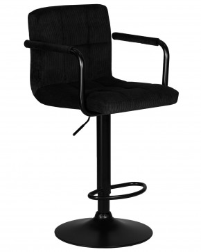 Стул барный DOBRIN KRUGER ARM BLACK, черный вельвет (LAR-E2041-52) в Заводоуковске - zavodoukovsk.ok-mebel.com | фото 2