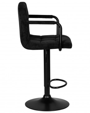 Стул барный DOBRIN KRUGER ARM BLACK, черный вельвет (LAR-E2041-52) в Заводоуковске - zavodoukovsk.ok-mebel.com | фото 3