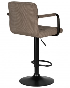 Стул барный DOBRIN KRUGER ARM BLACK, какао вельвет (LAR-E2041-05) в Заводоуковске - zavodoukovsk.ok-mebel.com | фото 4