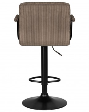 Стул барный DOBRIN KRUGER ARM BLACK, какао вельвет (LAR-E2041-05) в Заводоуковске - zavodoukovsk.ok-mebel.com | фото 5