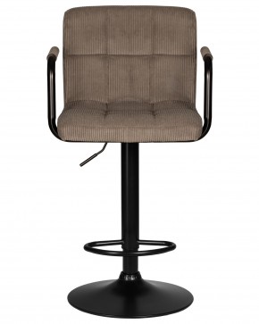 Стул барный DOBRIN KRUGER ARM BLACK, какао вельвет (LAR-E2041-05) в Заводоуковске - zavodoukovsk.ok-mebel.com | фото 6