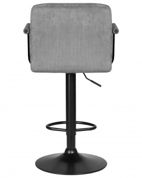 Стул барный DOBRIN KRUGER ARM BLACK, серый вельвет (LAR-E2041-25) в Заводоуковске - zavodoukovsk.ok-mebel.com | фото 5
