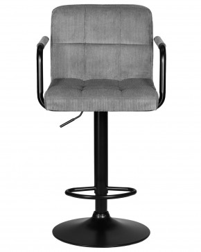Стул барный DOBRIN KRUGER ARM BLACK, серый вельвет (LAR-E2041-25) в Заводоуковске - zavodoukovsk.ok-mebel.com | фото 6