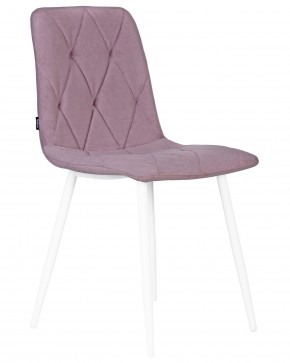 Стул обеденный DOBRIN CHILLY ROMBO, Лавандовый Simple 48, основание белый в Заводоуковске - zavodoukovsk.ok-mebel.com | фото 2