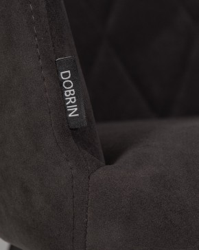 Стул обеденный DOBRIN ROBY, ЭМАЛЬ ЧЕРНЫЙ МУАР велюр Catania Espresso в Заводоуковске - zavodoukovsk.ok-mebel.com | фото 9