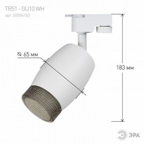 Светильник на штанге Эра  TR51 - GU10 WH в Заводоуковске - zavodoukovsk.ok-mebel.com | фото 4