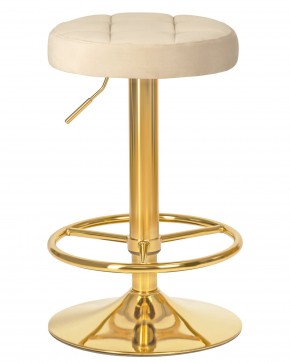 Табурет барный DOBRIN BRUNO GOLD, бежевый велюр (MJ9-10) в Заводоуковске - zavodoukovsk.ok-mebel.com | фото 2