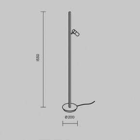 Торшер Maytoni Thin MOD395FL-L28BS3K в Заводоуковске - zavodoukovsk.ok-mebel.com | фото 4