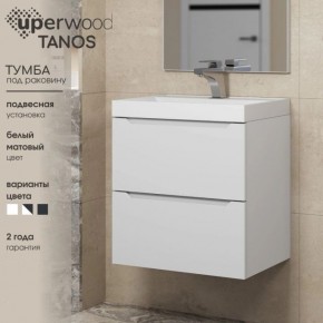 Тумба под раковину Uperwood Tanos 100 см, подвесная, белая матовая в Заводоуковске - zavodoukovsk.ok-mebel.com | фото 4
