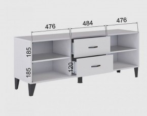 Тумба под ТВ ТВМ-6 (белый) в Заводоуковске - zavodoukovsk.ok-mebel.com | фото 2